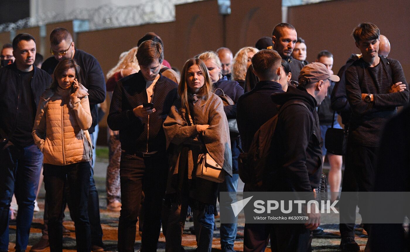 Belarus Presidential Election Protest Detained