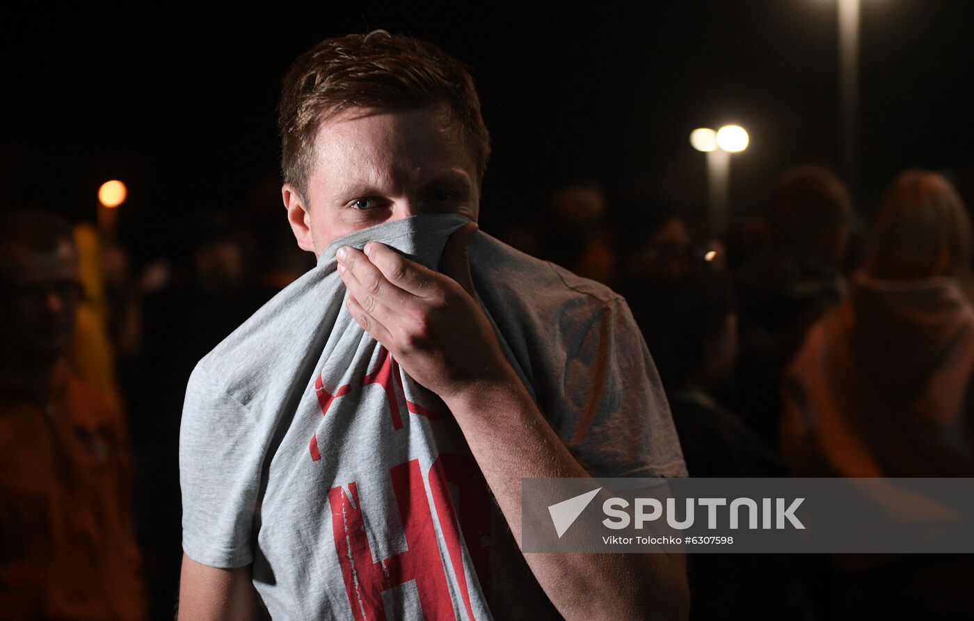 Belarus Presidential Election Protest Detained
