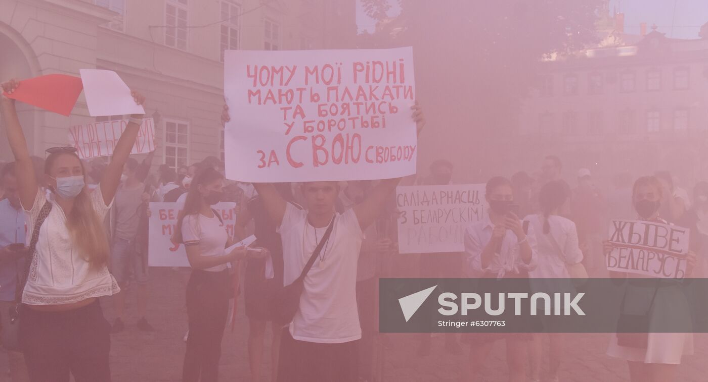 Ukraine Belarus Presidential Election Protest