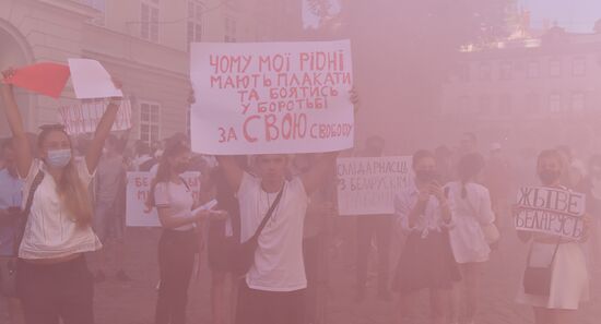 Ukraine Belarus Presidential Election Protest