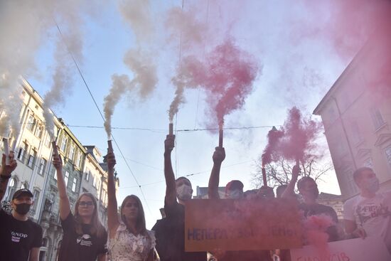 Ukraine Belarus Presidential Election Protest