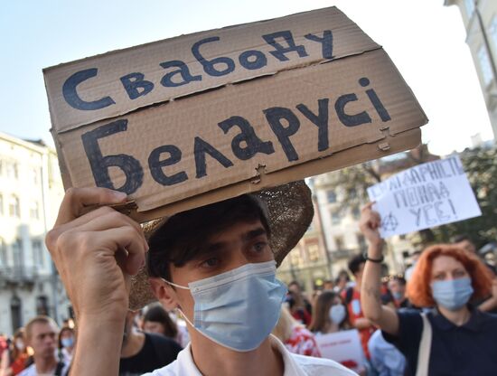 Ukraine Belarus Presidential Election Protest