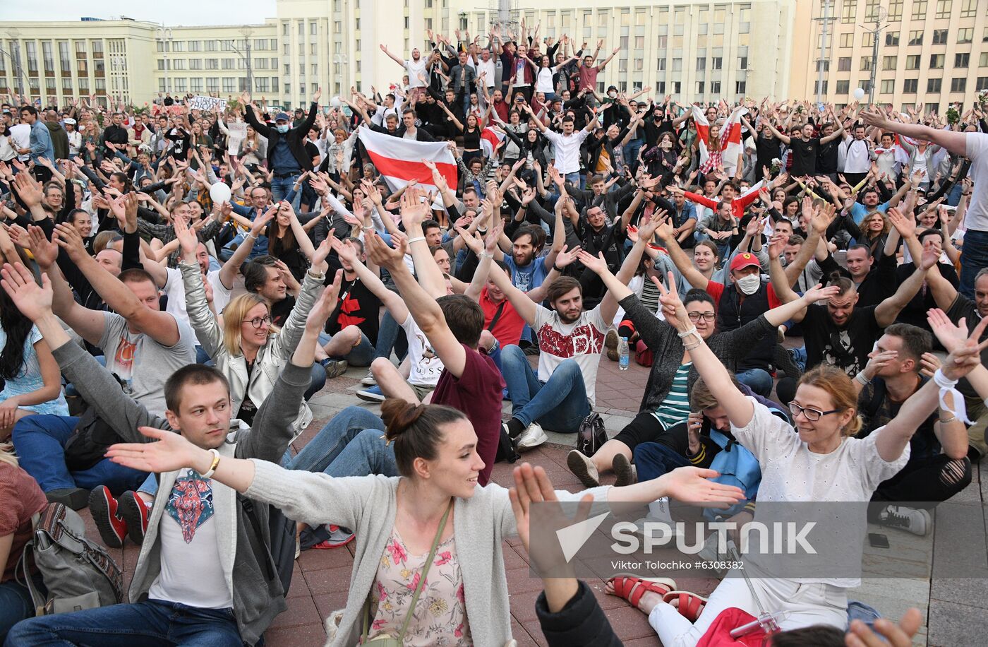 Belarus Presidential Election Peaceful Rallies