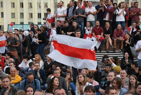 Belarus Presidential Election Peaceful Rallies