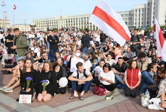 Belarus Presidential Election Peaceful Rallies