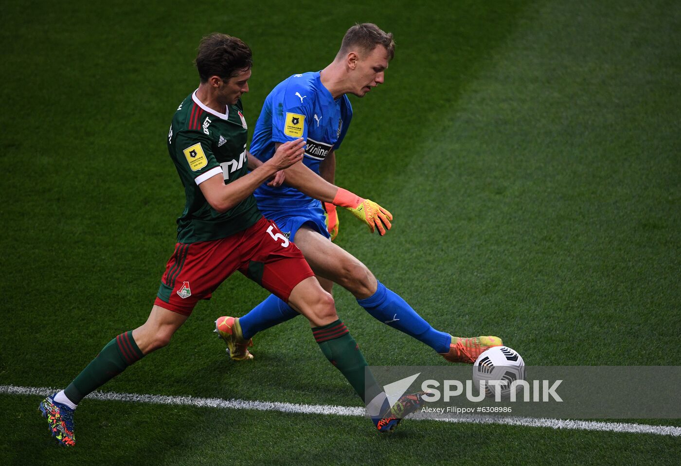 Russia Soccer Premier-League Lokomotiv - Krasnodar