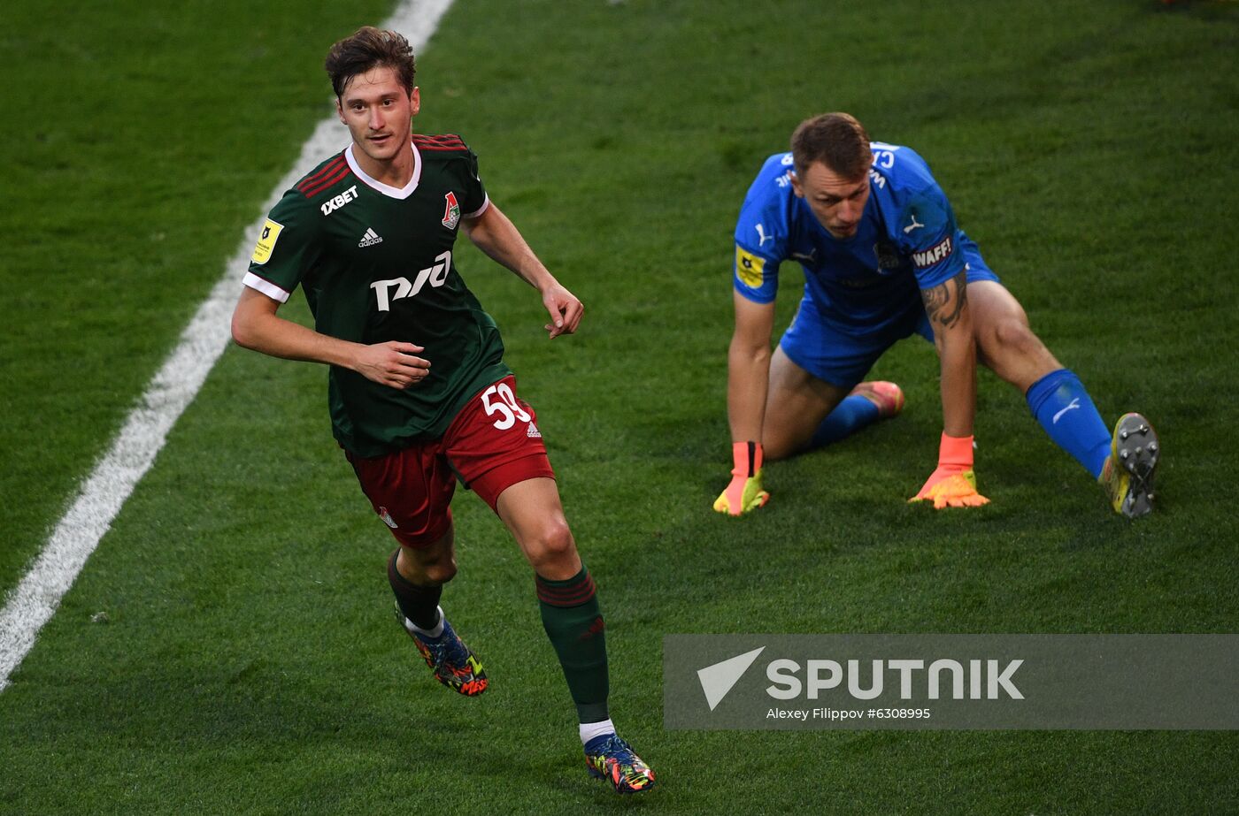 Russia Soccer Premier-League Lokomotiv - Krasnodar