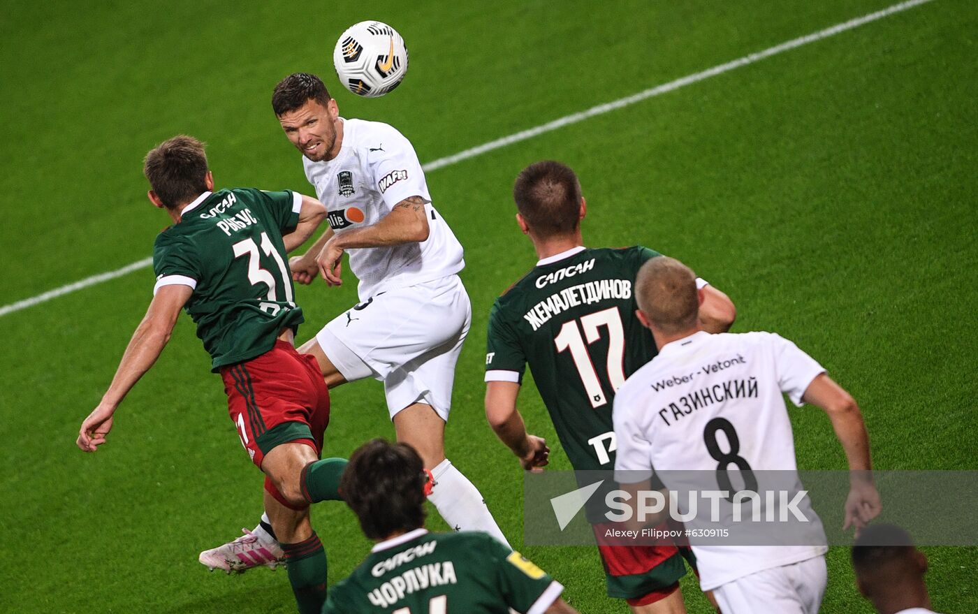 Russia Soccer Premier-League Lokomotiv - Krasnodar