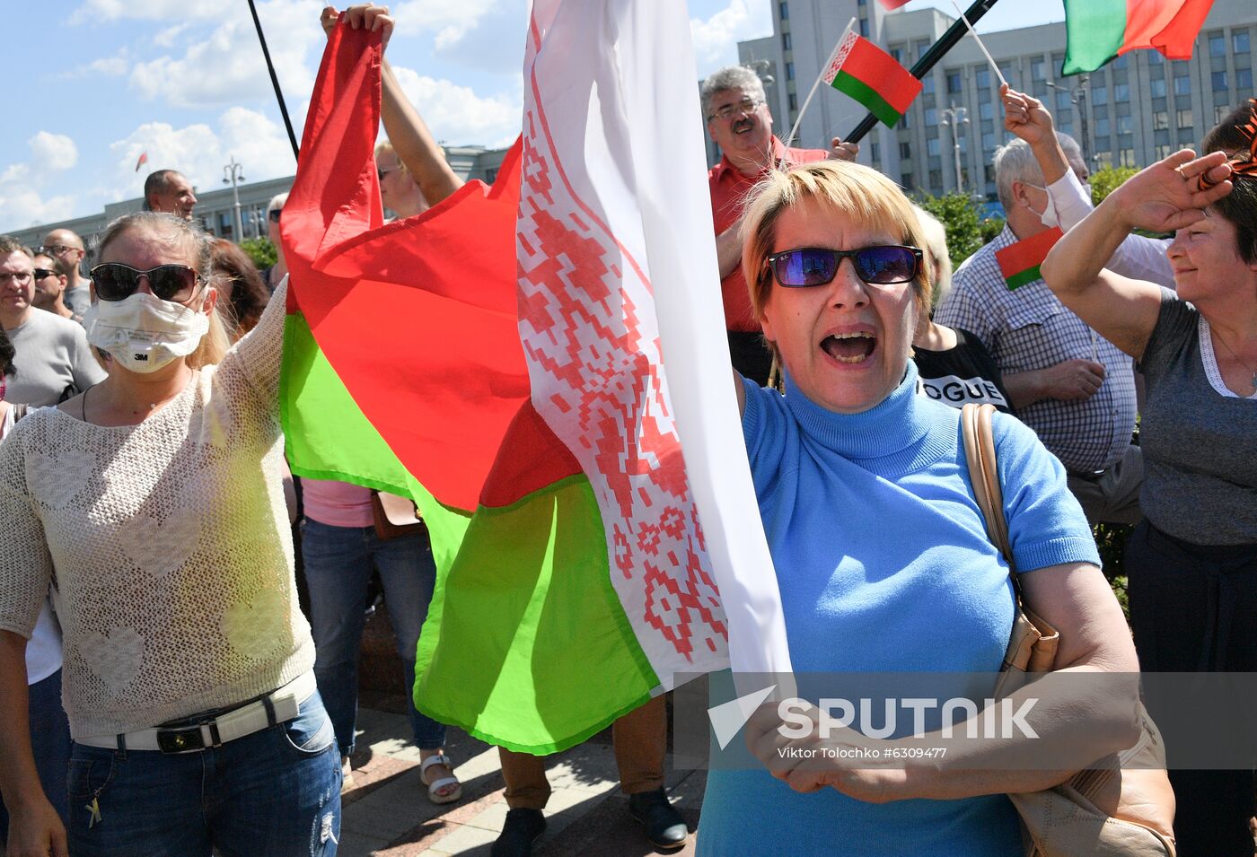 Belarus Lukashenko Supporters