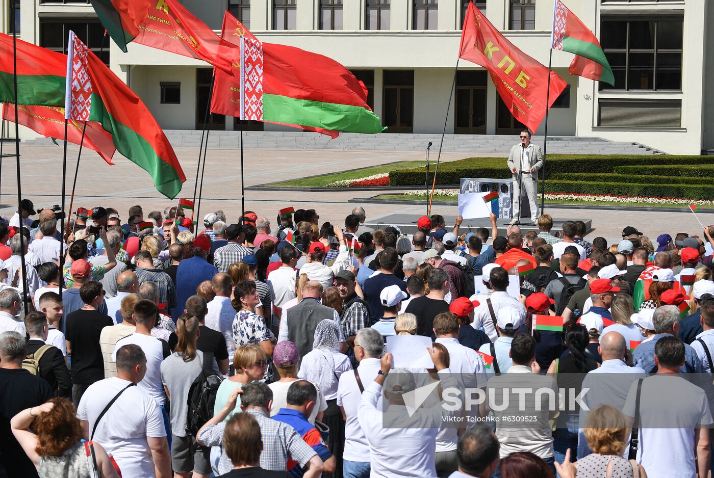 Belarus Lukashenko Supporters