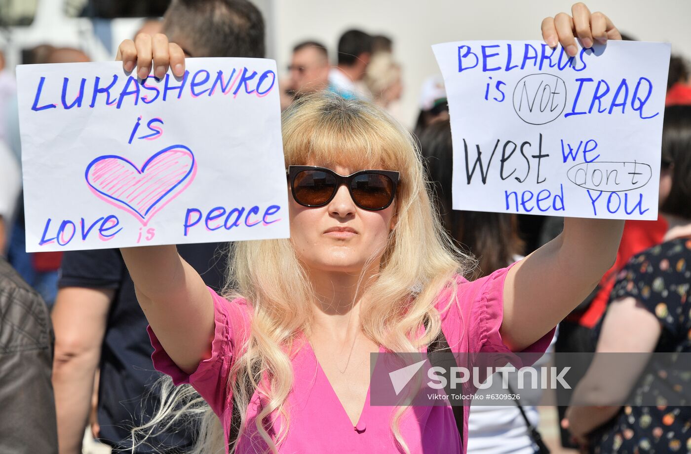 Belarus Lukashenko Supporters