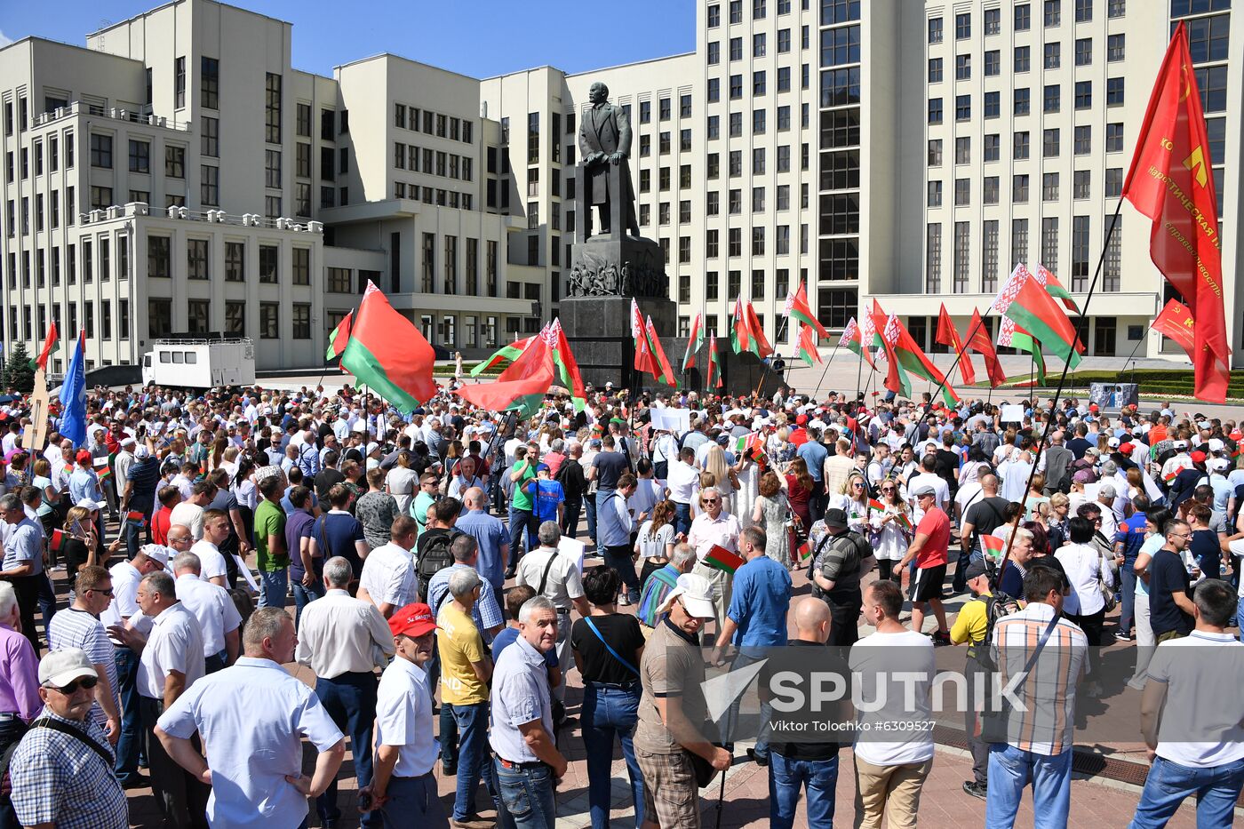 Belarus Lukashenko Supporters