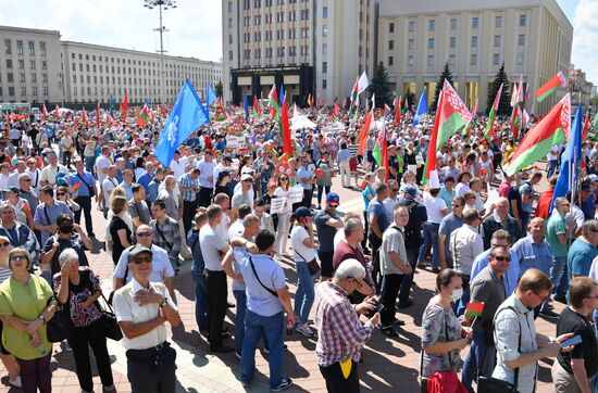 Belarus Lukashenko Supporters