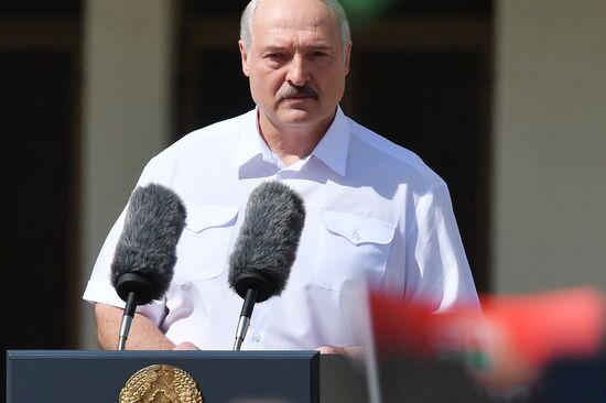 Belarus Lukashenko Supporters