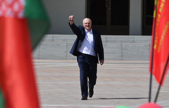 Belarus Lukashenko Supporters