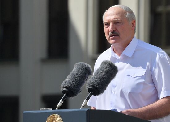 Belarus Lukashenko Supporters