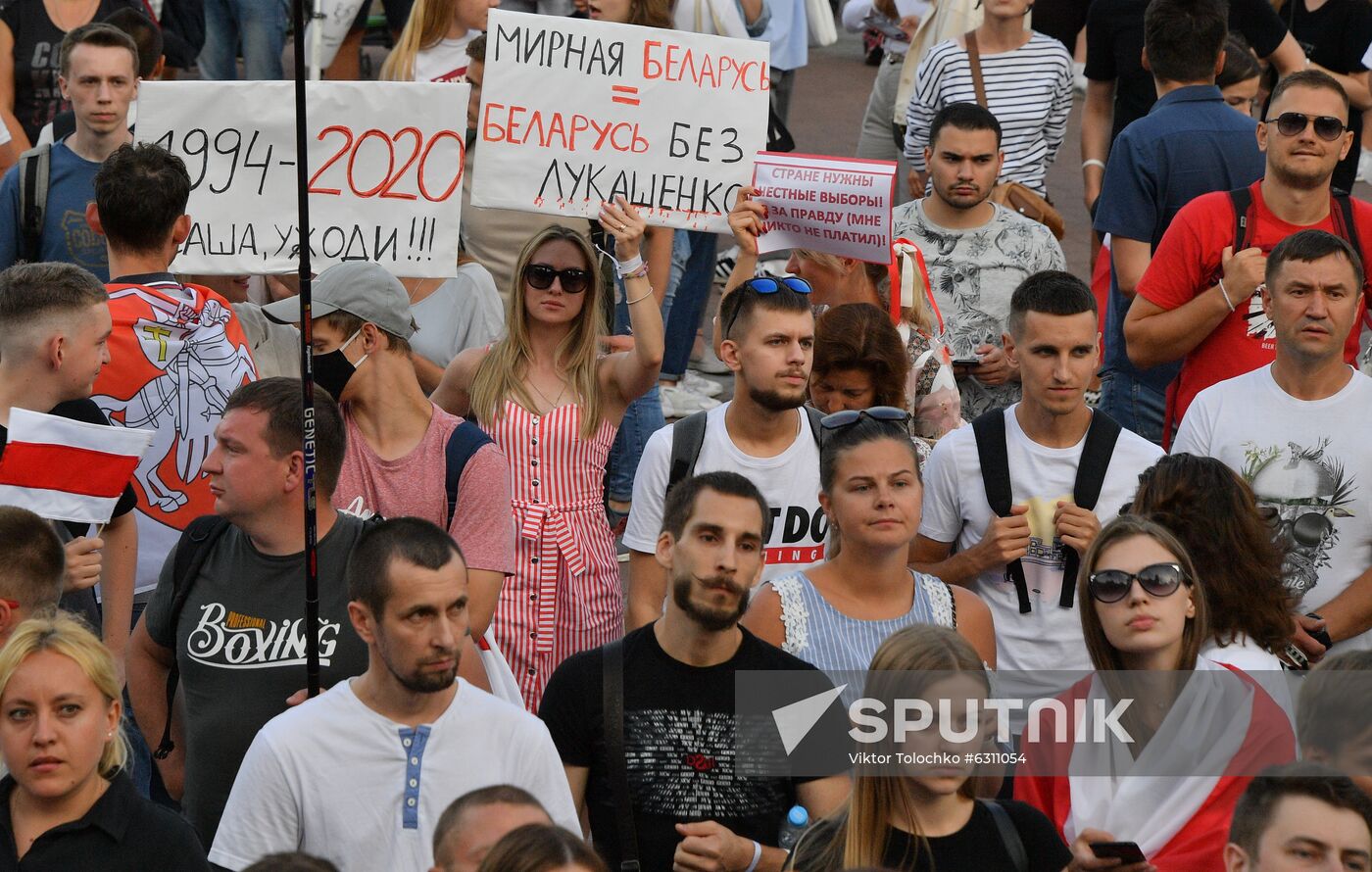 Belarus Presidential Election Protest 