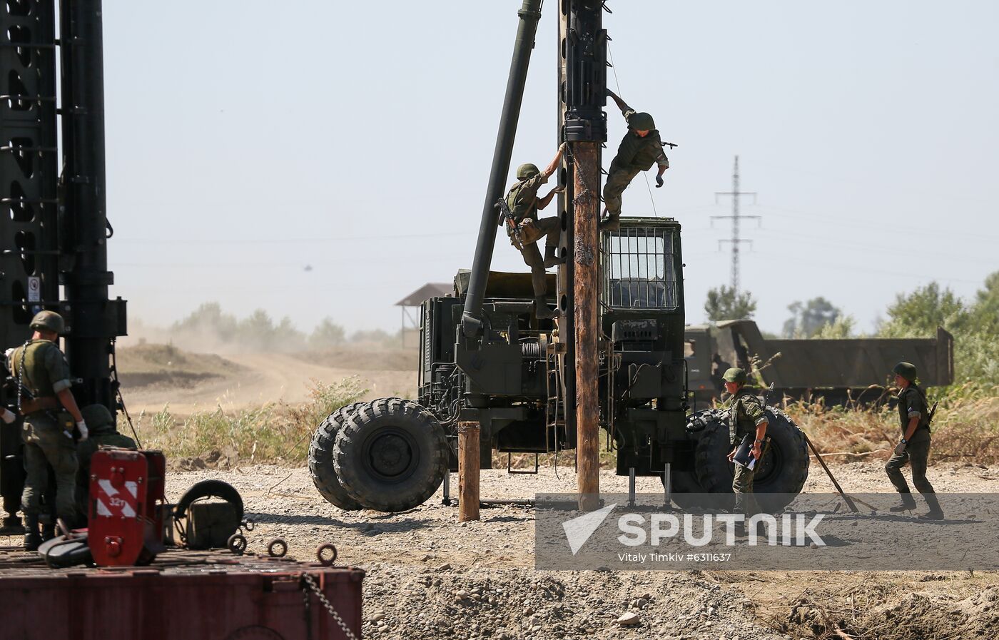 Russia Railway Troops Drills