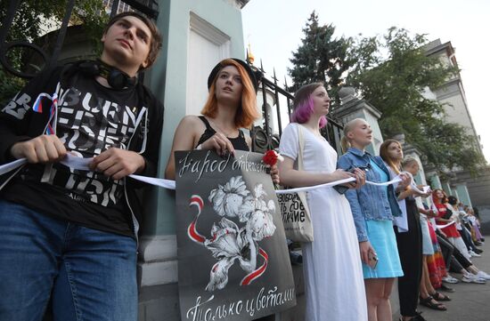 Russia Belarus Presidential Election Protest