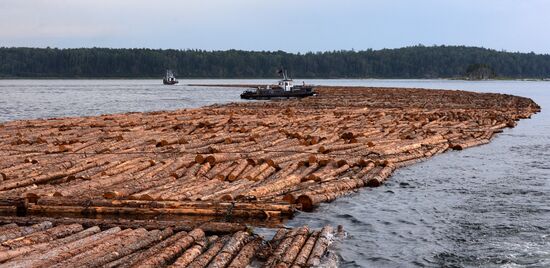 Russia Timber Rafting