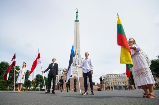 Latvia Belarus Presidential Election Protest 