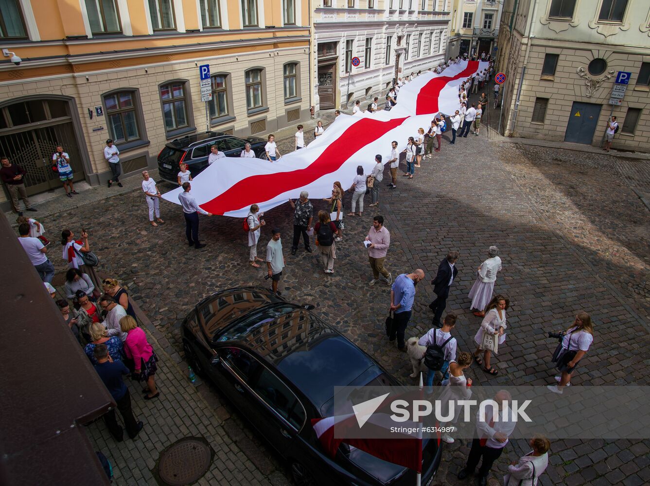 Latvia Belarus Presidential Election Protest