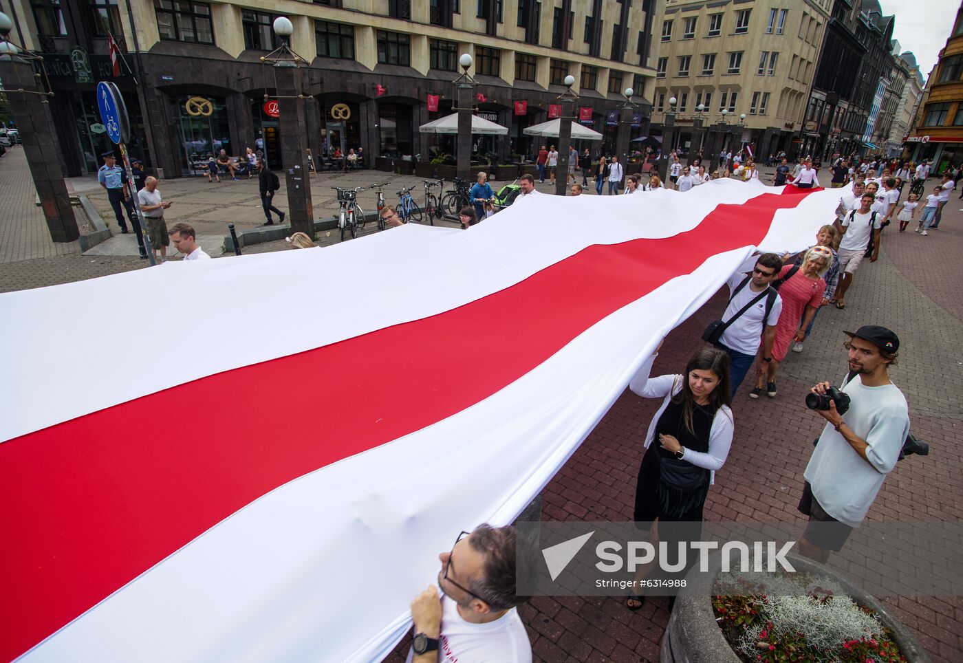 Latvia Belarus Presidential Election Protest