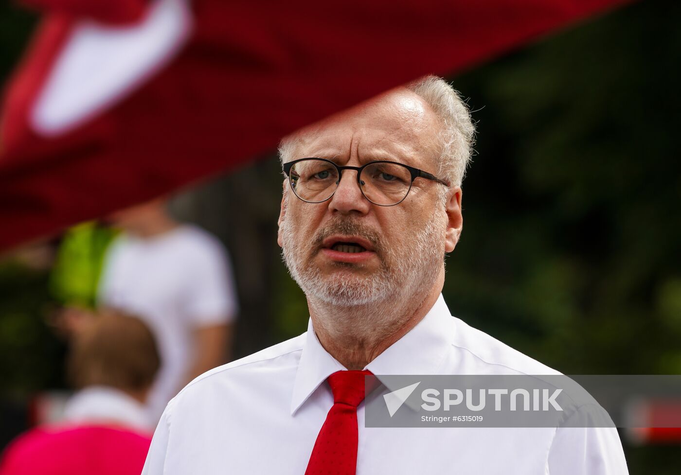 Latvia Belarus Presidential Election Protest