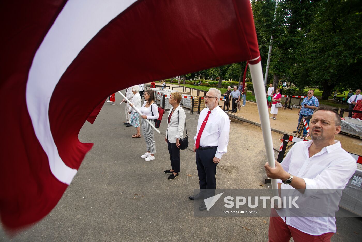 Latvia Belarus Presidential Election Protest