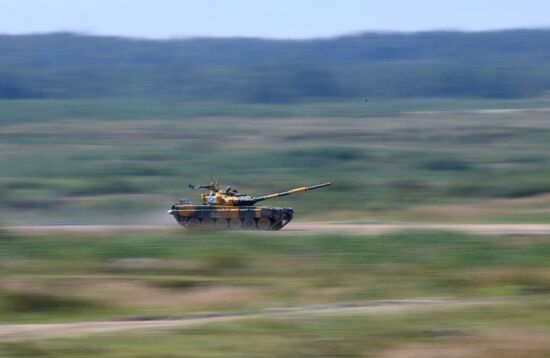 Russia Army Games Tank Biathlon