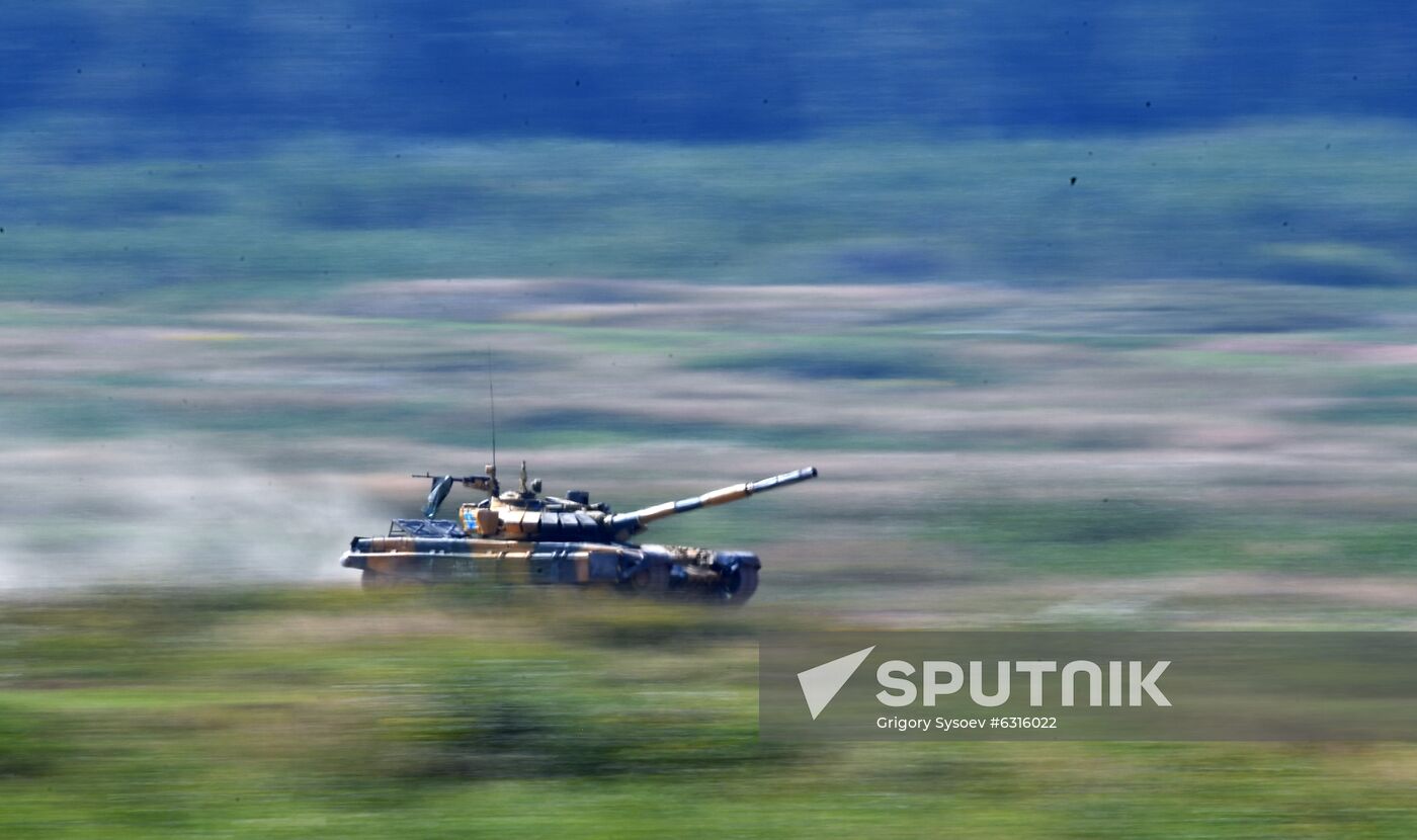Russia Army Games Tank Biathlon