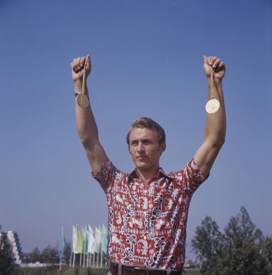 Soviet athlete Valery Borzov
