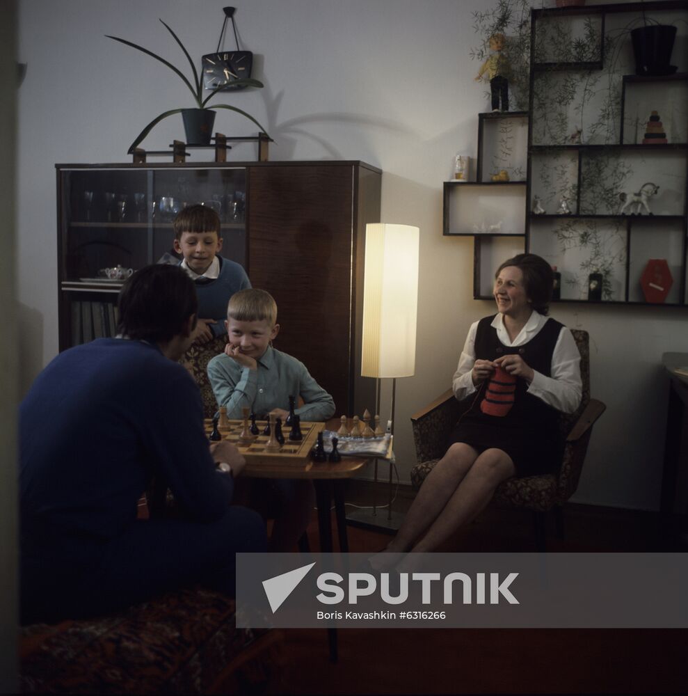 Brick factory worker Valentina Krivosheyeva's family