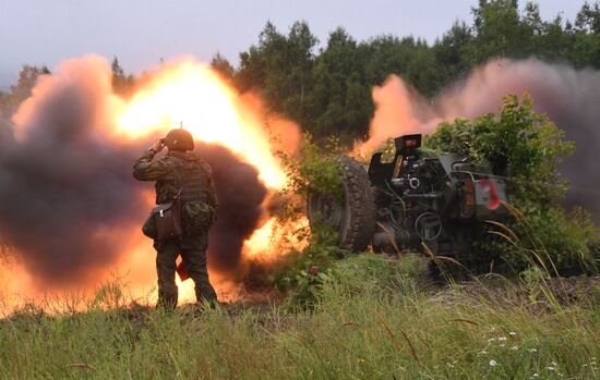 Russia Airborne Troops Artillery Gun Drills
