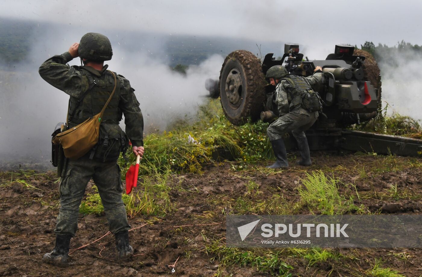 Russia Airborne Troops Artillery Gun Drills