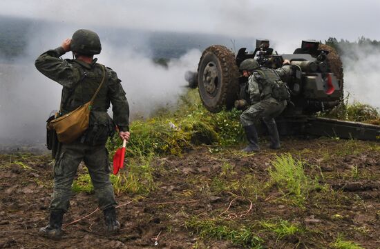 Russia Airborne Troops Artillery Gun Drills
