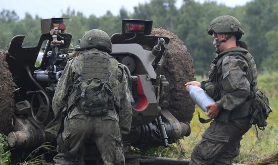 Russia Airborne Troops Artillery Gun Drills