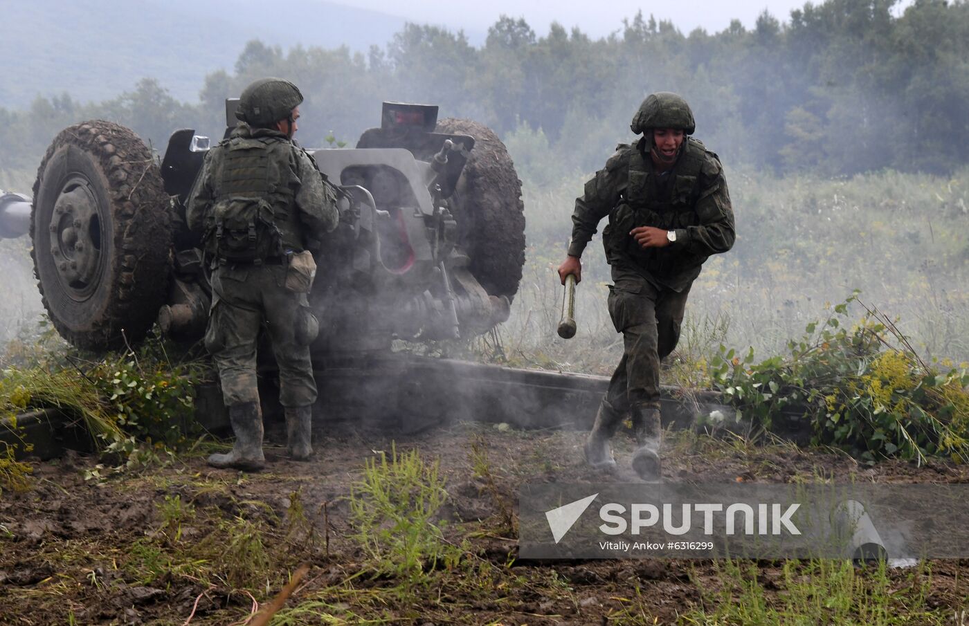 Russia Airborne Troops Artillery Gun Drills