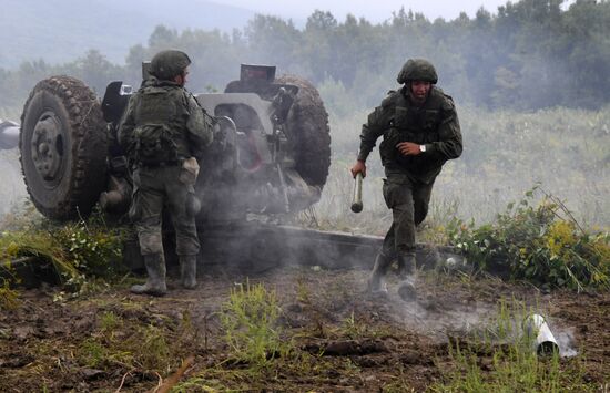 Russia Airborne Troops Artillery Gun Drills