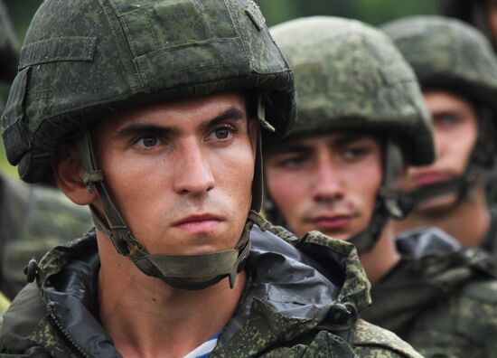 Russia Airborne Troops Artillery Gun Drills