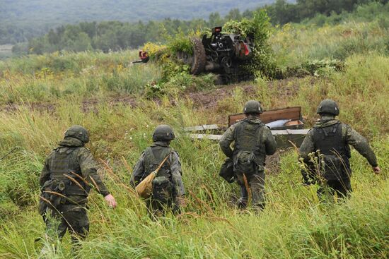 Russia Airborne Troops Artillery Gun Drills
