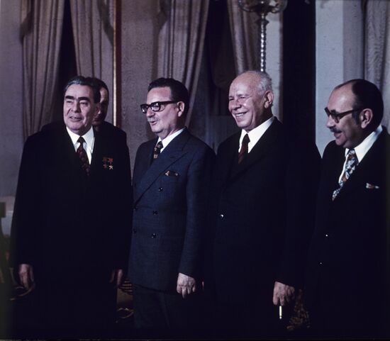 Republic of Chile President Salvador Allende visits USSR