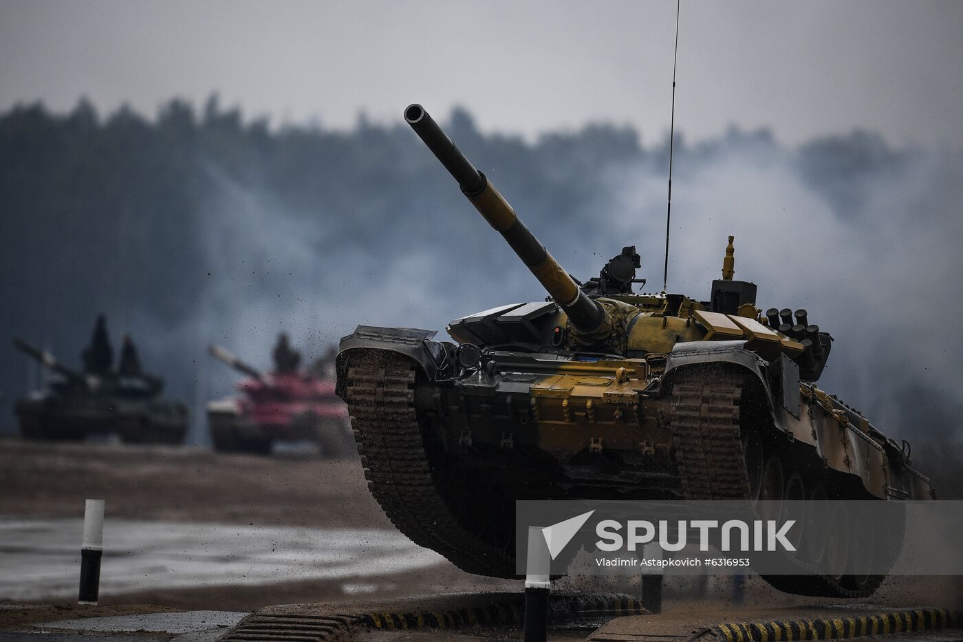 Russia Army Games Tank Biathlon