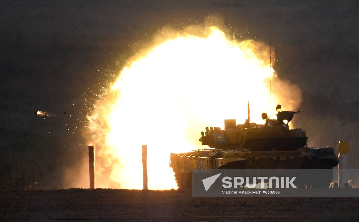 Russia Army Games Tank Biathlon