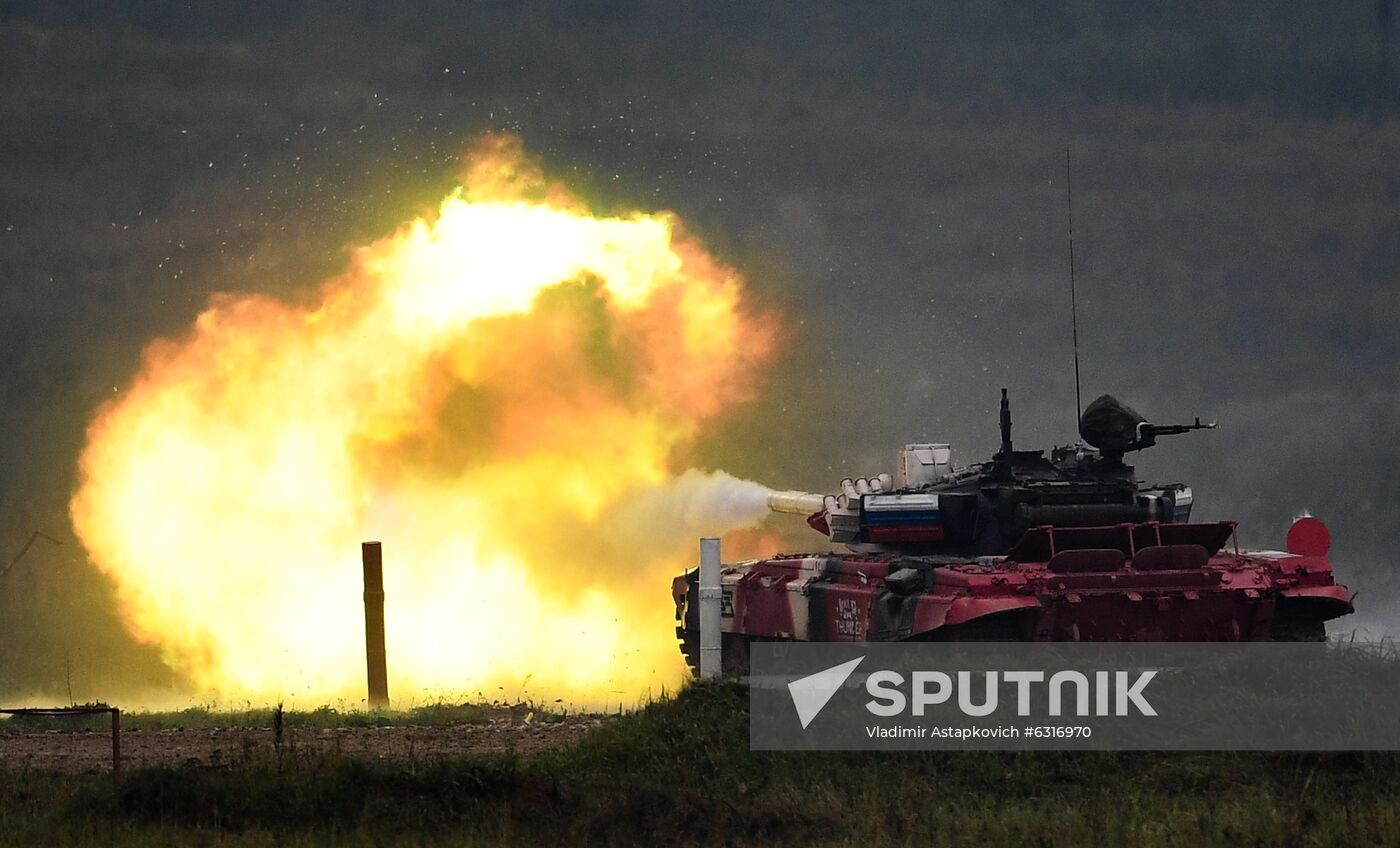 Russia Army Games Tank Biathlon
