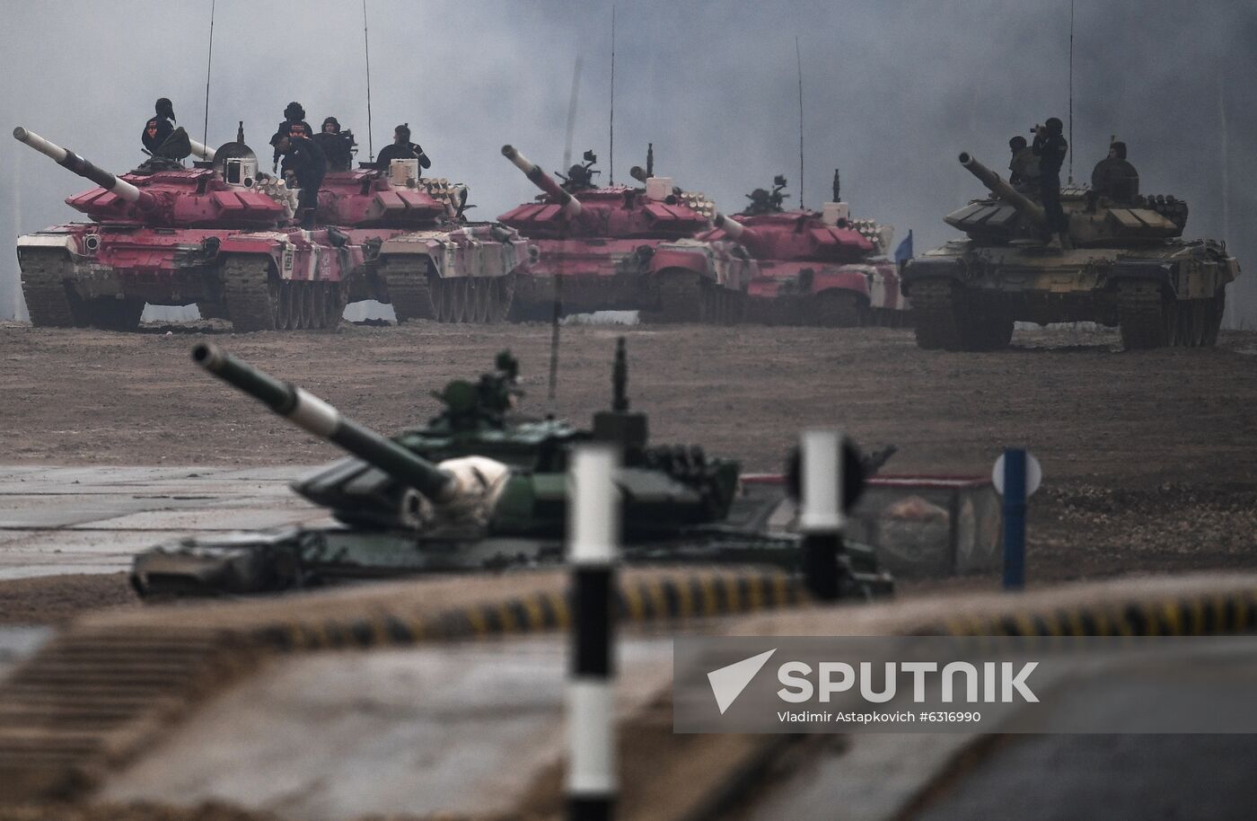 Russia Army Games Tank Biathlon