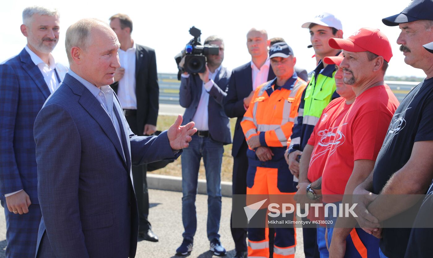 Russia Putin Crimea Tavrida Highway