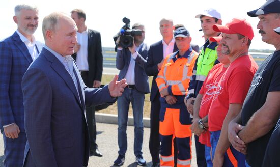 Russia Putin Crimea Tavrida Highway