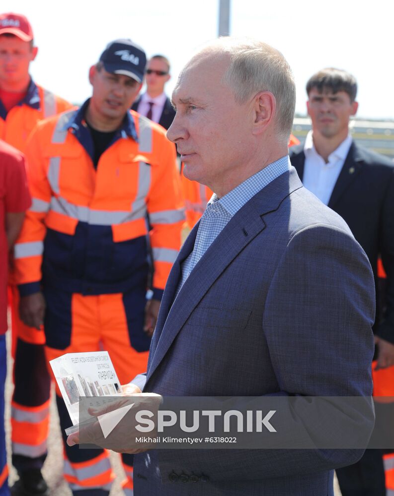 Russia Putin Crimea Tavrida Highway