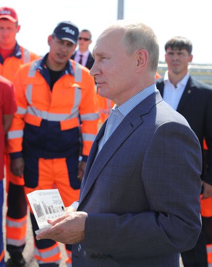 Russia Putin Crimea Tavrida Highway